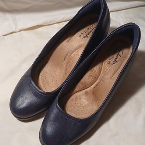 Clarks Women's Dark Blue Loafers